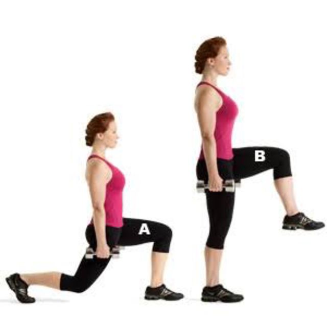 Back Lunge With A High Knee by Christa C. Exercise Howto Skimble