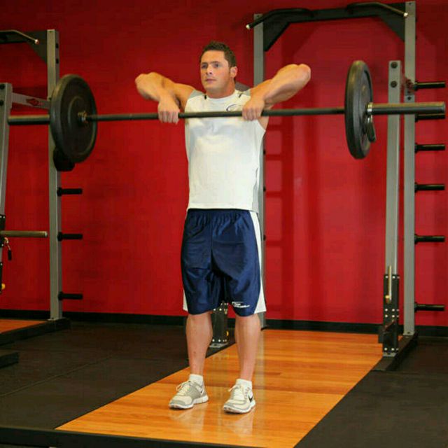 Upright Barbell Row by Jacek M. Exercise Howto Skimble
