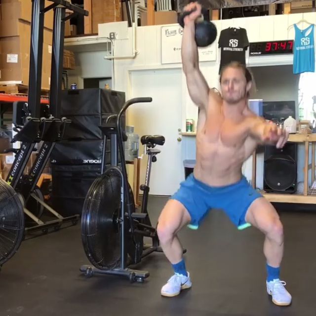Overhead Squats Kettlebell by Oscar Bergman Exercise Howto Skimble