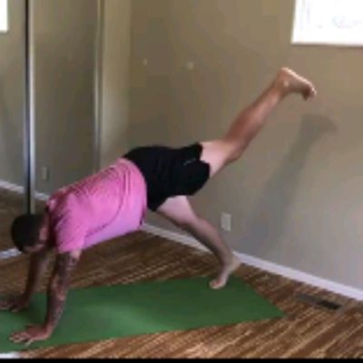 Down Dog Knee Pull Ins
