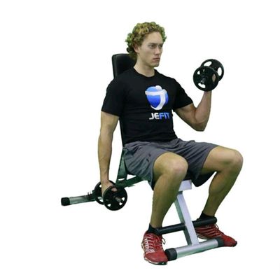 Alternate Seated Dumbbell Curl