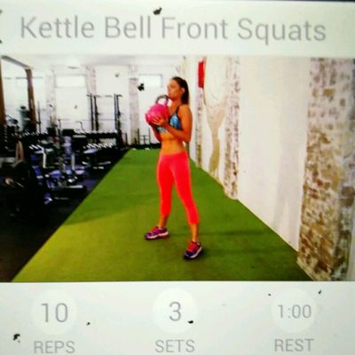 kettlebell front squat