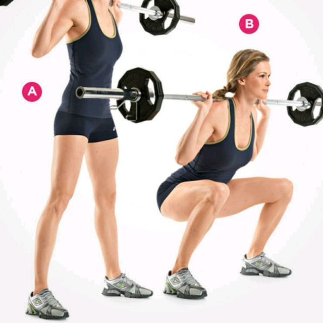 WideStance Barbell Squat by Roxxi Franklin Exercise Howto Skimble