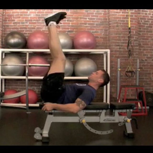 Bench Leg Raises by Tara L. Exercise Howto Skimble