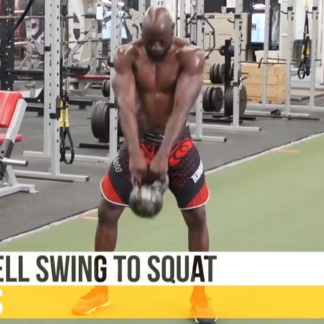 Kettlebell Swing To Squat by Juliet D. Exercise Howto Skimble