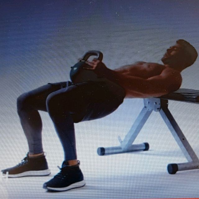 Kettlebell Hip Thrusters by Peter M Exercise Howto Skimble