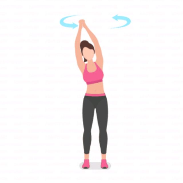 Arm Circles Overhead Counterclockwise by Bernadette C. Exercise How