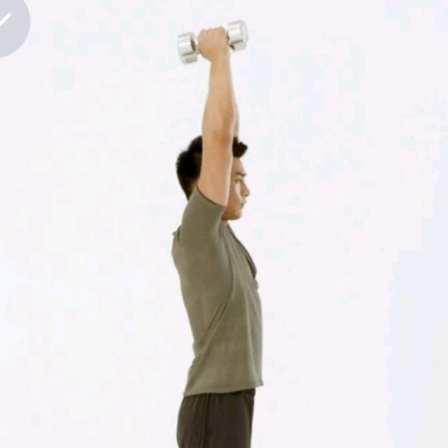 Hammer Curl To Overhead Press by Bernadette C. Exercise Howto Skimble