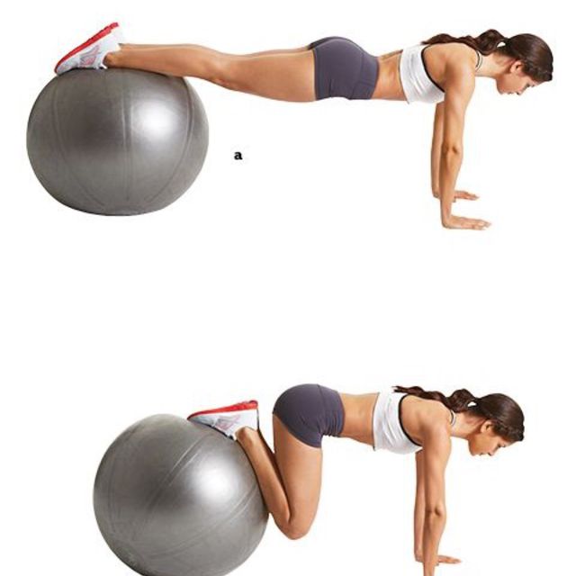Stability Ball Jackknife by Adele A. Exercise Howto Skimble