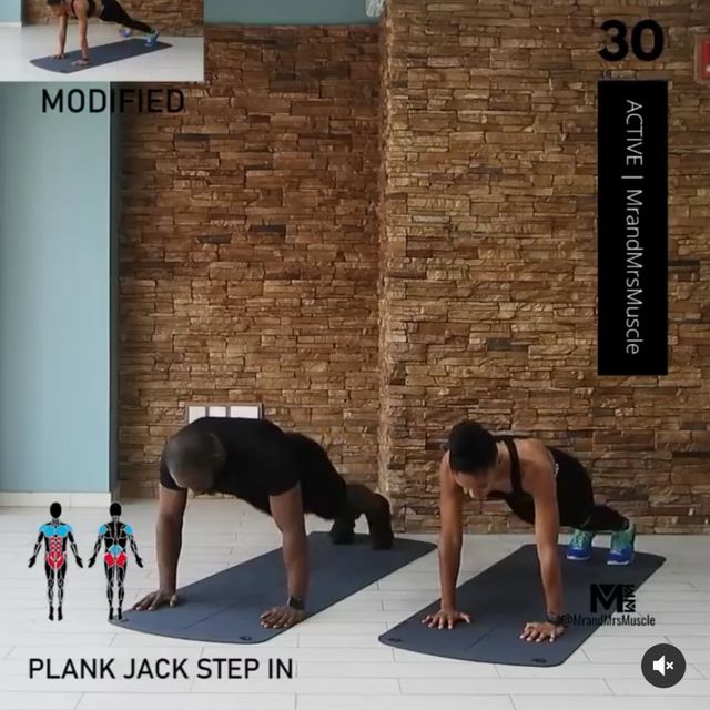 Plank Jack To Mountain Climber by Cleo W. Exercise Howto Skimble
