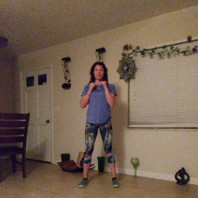 Weighted Torso Twist Side Punches by Marie Perry Exercise Howto