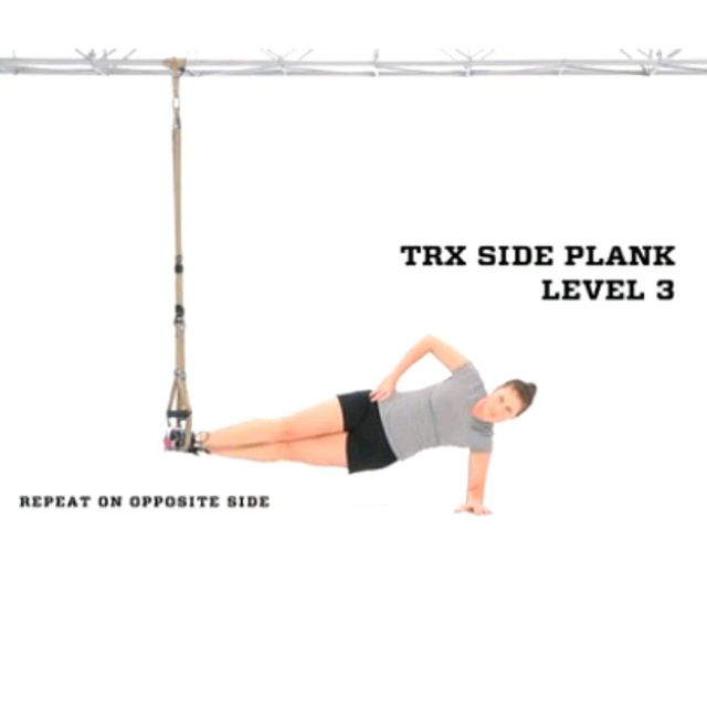 TRX Side Plank Level 3 by Alex 🌊. Exercise Howto Skimble