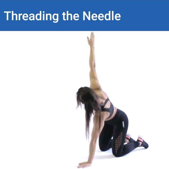 Threading the needle by Tanya P Exercise Howto Skimble