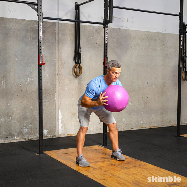 Good Morning Medicine Ball Catches Exercise Howto Skimble