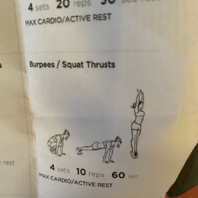 Burpees Squats Thrusts