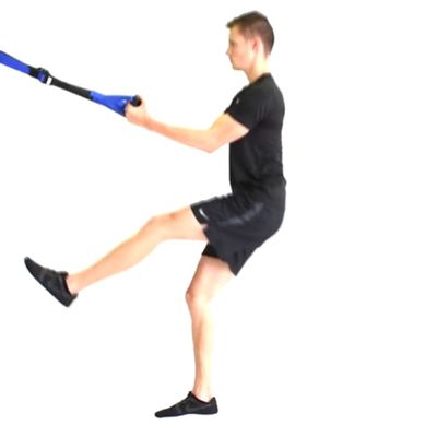 TRX Single Leg Squat - Left Leg