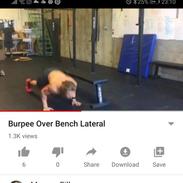 Bench Hop To Burpee by Blissed Out Baker plant Based Chef Exercise