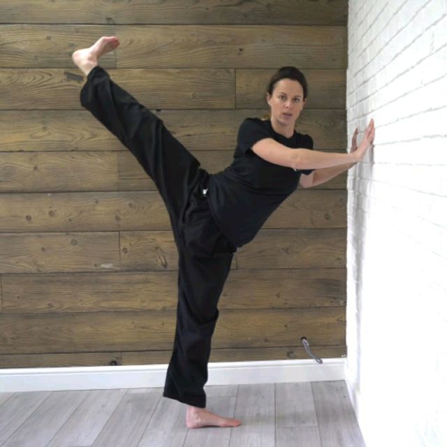 Back Stretch Kick • Scorpion Kick by Bernadette C. Exercise Howto Skimble