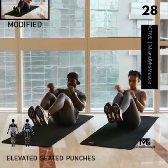 Elevated Seated Punches by J D. Exercise Howto Skimble