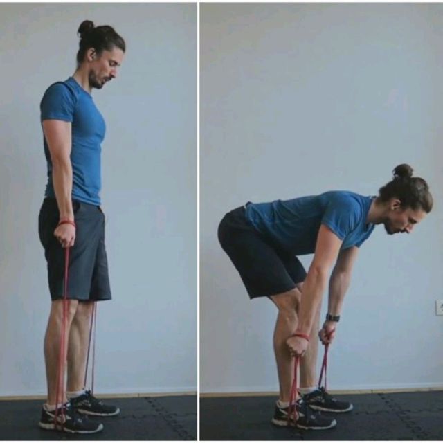 Band Deadlifts by Silas Eisenback Exercise Howto Skimble