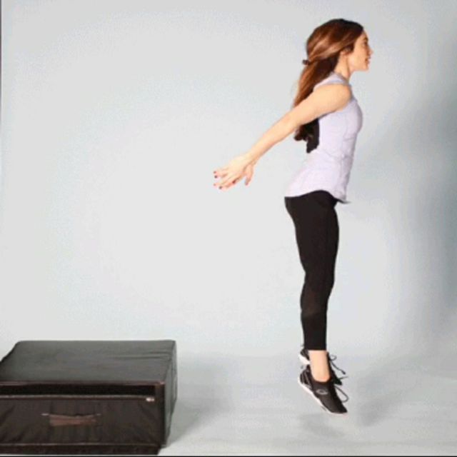 Depth jump plus jump by Kateřina K Exercise Howto Skimble