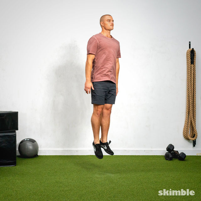 Pogo Hops Exercise Howto Skimble Workout Trainer