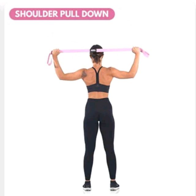 Body Band Shoulder Pull Down by Tanya M. Exercise Howto Skimble