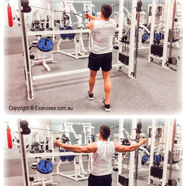 High Cable Rear Delt Fly Crossover by Odin S. Exercise Howto Skimble