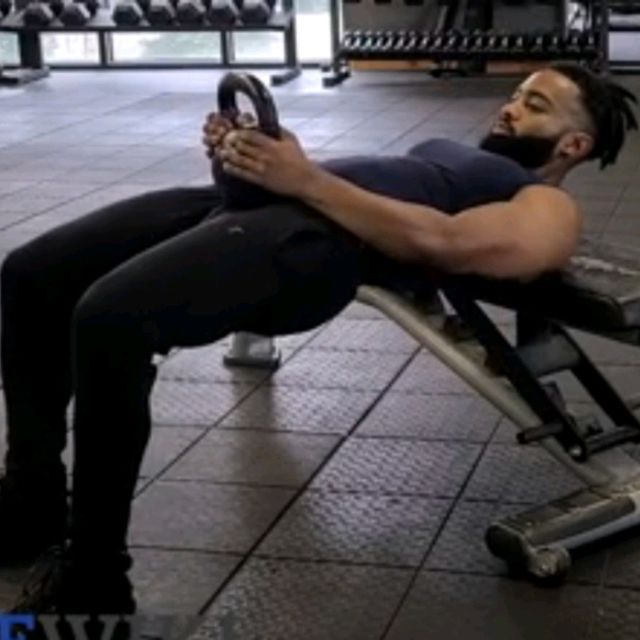Kettlebell Hip Thrusters by 👑 🥀 .. Exercise Howto Skimble