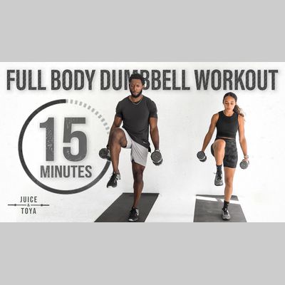 15 Minute Full Body Dumbbell Workout Free Full Body Workout by