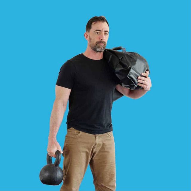 Right Isometric KB Suitcase Hold by Brian Fallon Exercise Howto