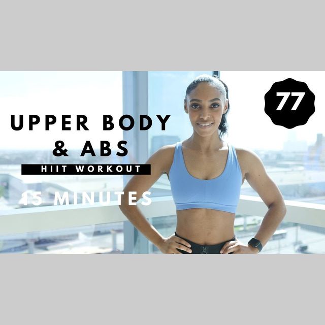 Upper Body & Abs HIIT Workout (Strength & Fat Burn) 77 Free Upper