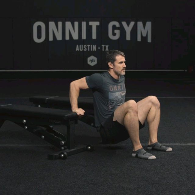 1.5 Rep BetweenBench Bodyweight Dip by Tiffany D. Exercise Howto