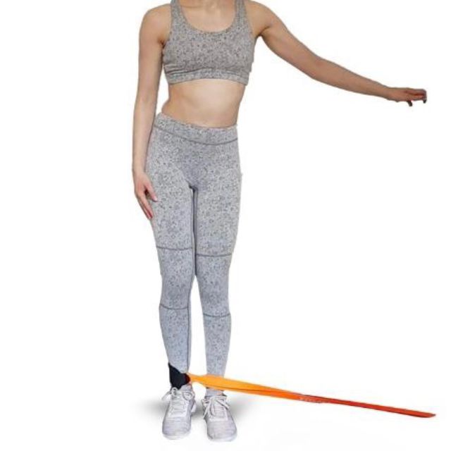 Left Cable Standing Abduction with Resistance Band by Cleo W