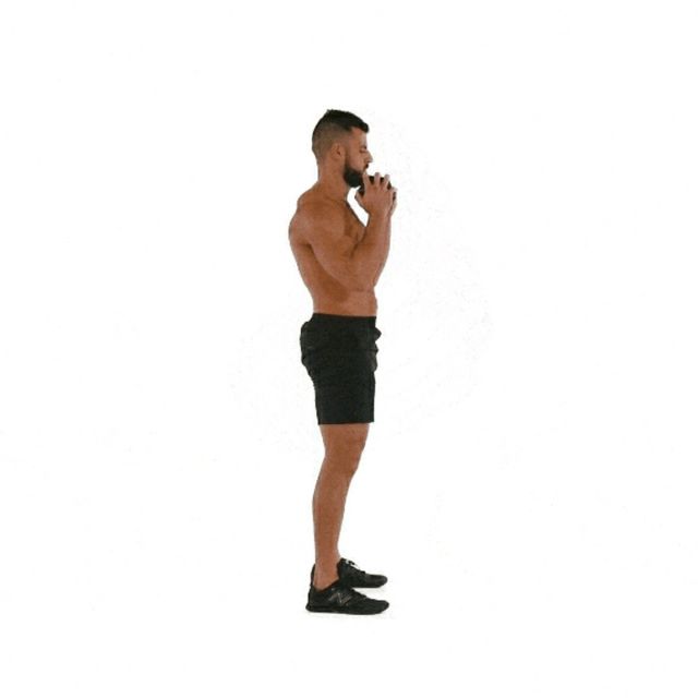 Dumbbell Good Morning To Front Squat By Reese Dawson Exercise How To Dumbbell Good Morning To Front Squat By Reese Dawson Exercise How To