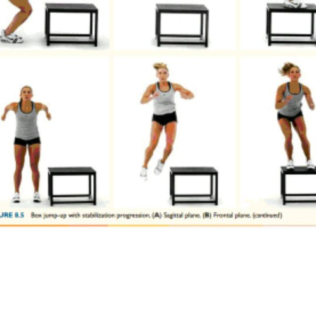 Box Jump With Stabilization Transverse by Myint H. Exercise Howto Skimble