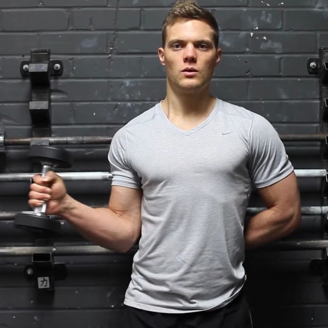 Standing Shoulder External Rotation (R) by Ömer Köseoğlu - Exercise How ...