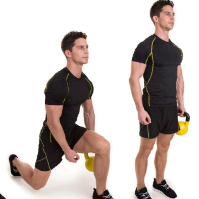 Kettlebell Alternating Lunge with PassThrough by Brittany D