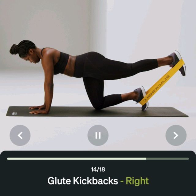 Glute Kickbacks With Band Right by Rajeswari D. Exercise Howto