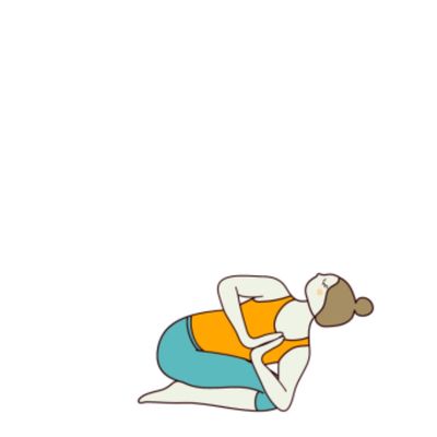 Child Pose In Prayer Twist Right