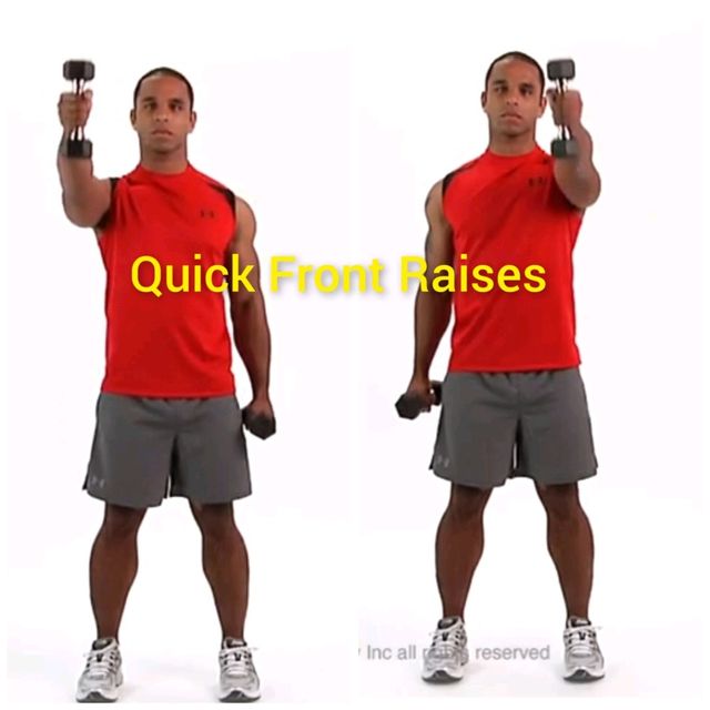 Quick Front Raises by Glenn Washington Exercise Howto Skimble