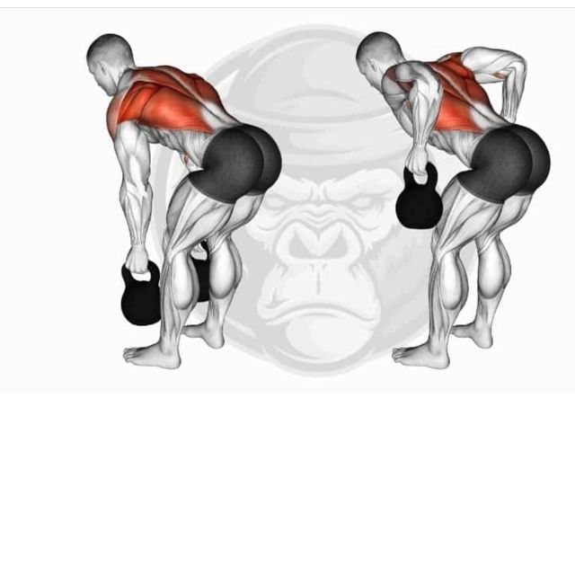 Kettlebell Rows by Jdan Bit Exercise Howto Skimble