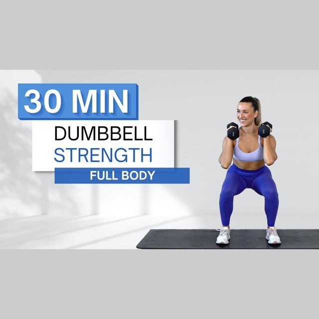 30 Min Dumbbell Strength Workout Full Body No Repeats Warm Up And