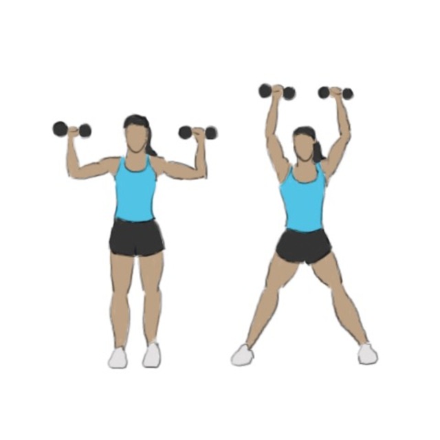 Jumping Jax Presses by Rob D Exercise Howto Skimble