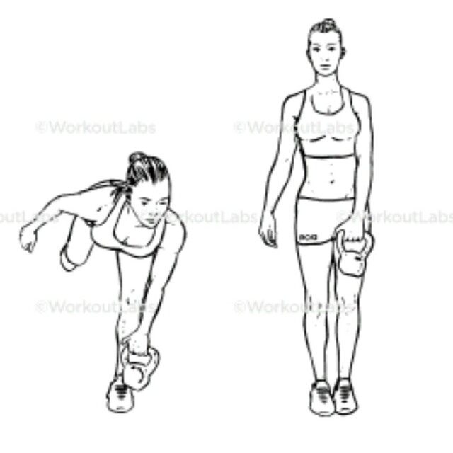 Kettlebell OneLegged Deadlifts by Karen L. Exercise Howto Skimble