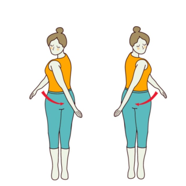 Standing Twists Straight Arms by 𝔻𝕖𝕤𝕖𝕣𝕥 𝔽𝕠𝕩🦊 🌟 Exercise Howto Skimble