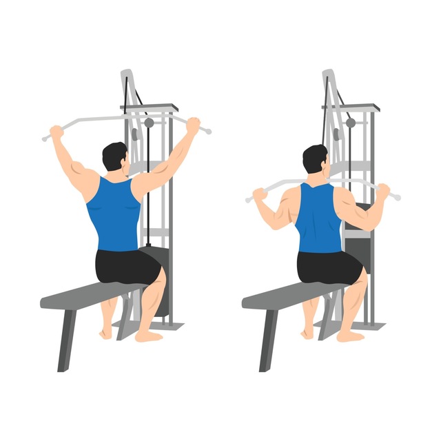 Wide Grip Lat Pulldowns by Joshua Lion Exercise Howto Skimble