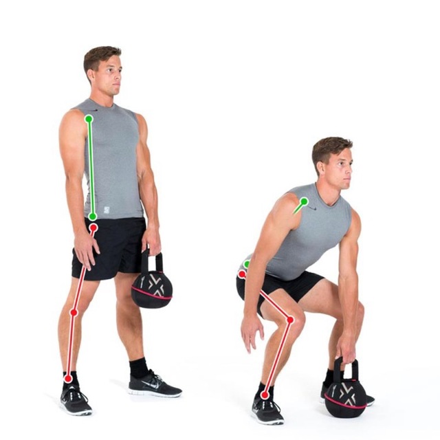 Single Sided Kettlebell Deadlifts(left side) by Elliott K. Exercise
