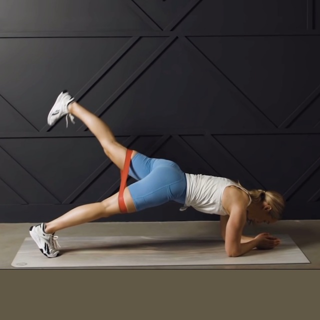 Elbow Plank Leg Lifts with Band by Ömer Köseoğlu Exercise Howto Skimble