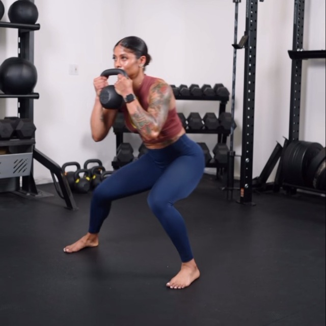 Kettlebell Lateral Lunges by Deanna B. Exercise Howto Skimble